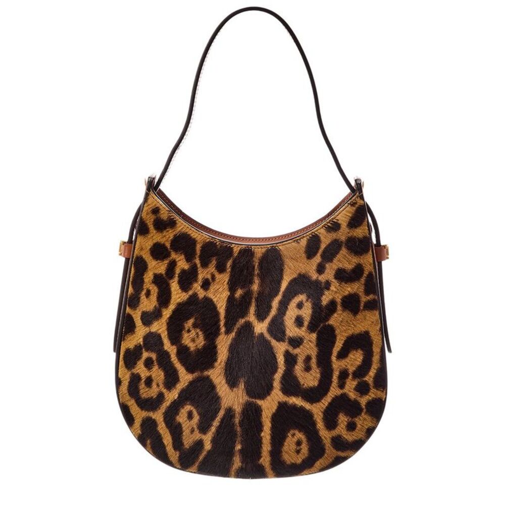 Tod's Sacca Mini Haircalf & Leather Hobo Bag, Brown